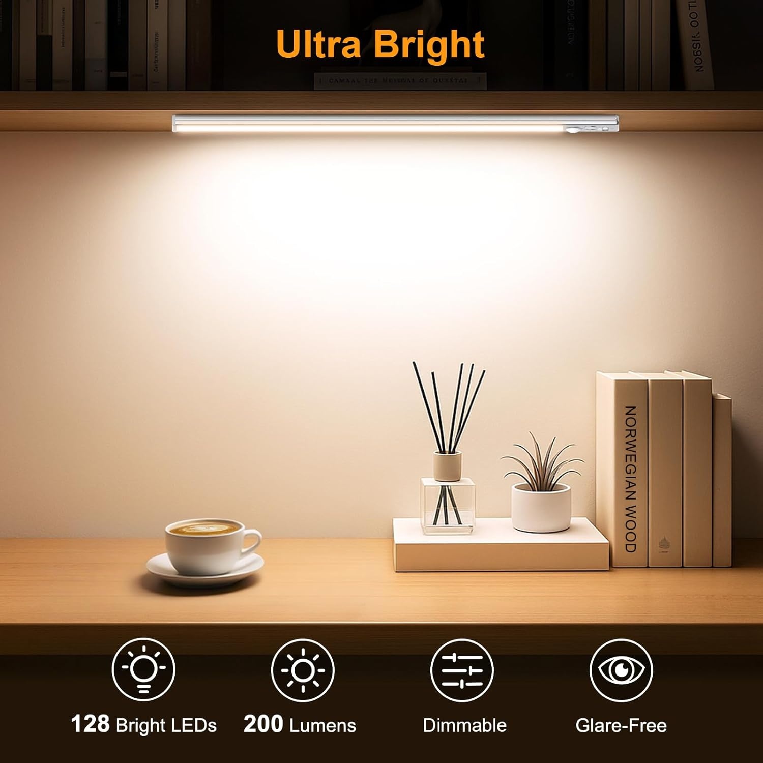 image:imageGritin 375cm Unterbauleuchte Kche LED Schrankbeleuchtung SilberSilber
