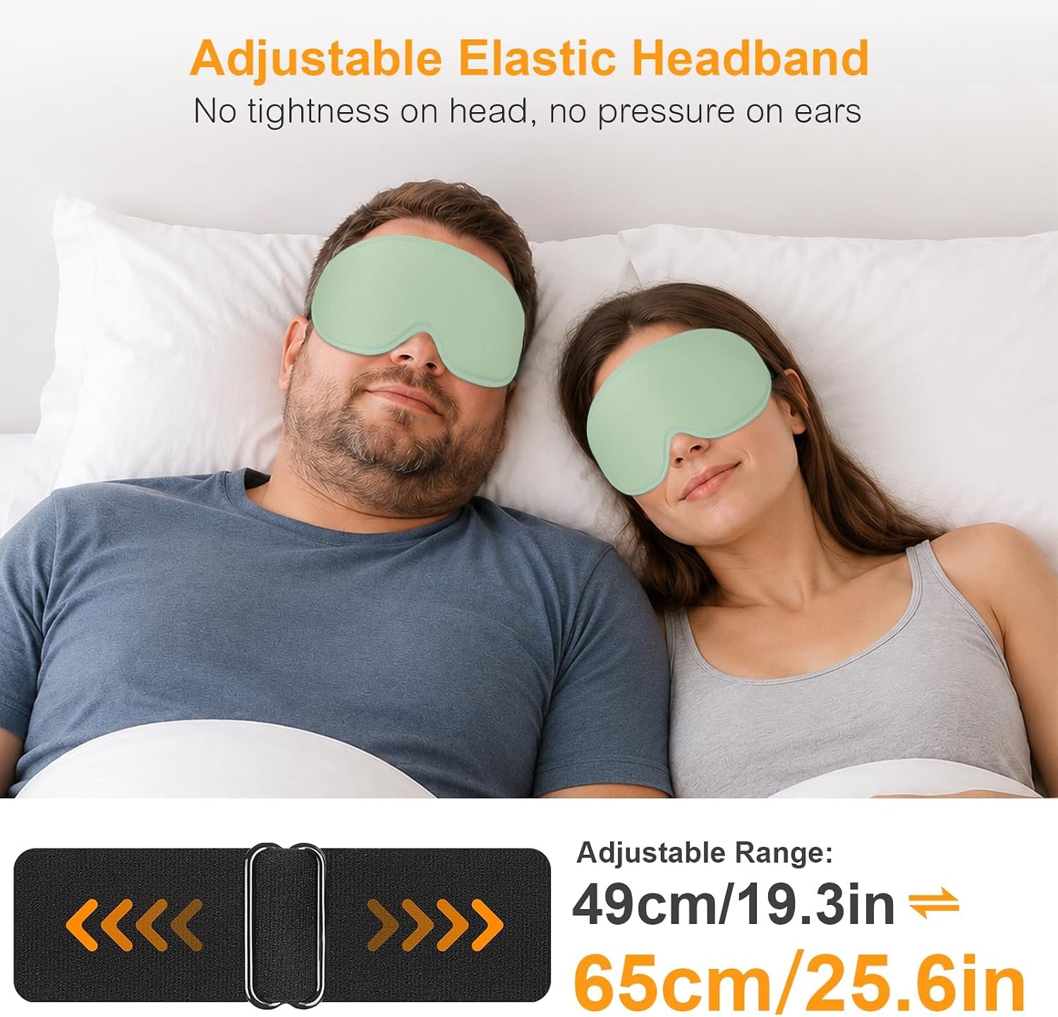 image:imageGritin 3D Schlafmaske fr Seitenschlfer Atmungsaktive amp LichtblockierendCyan