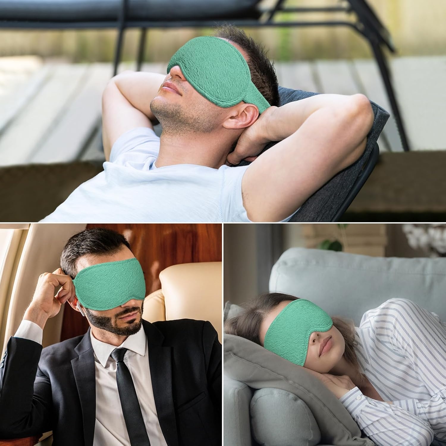 image:imageGritin 3D Schlafmaske fr Seitenschlfer Upgrade Atmungsaktive SchlafbrilleCyan