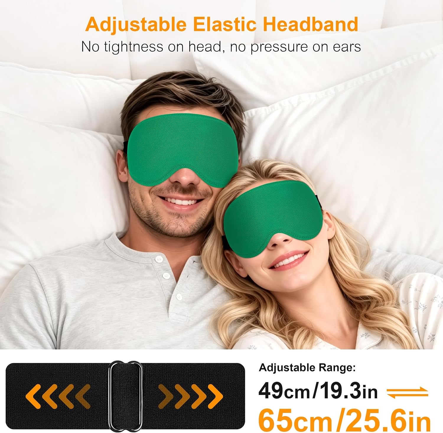 image:imageGritin 3D Schlafmaske fr Seitenschlfer Upgrade Augenmaske Herren amp FrauenGrn
