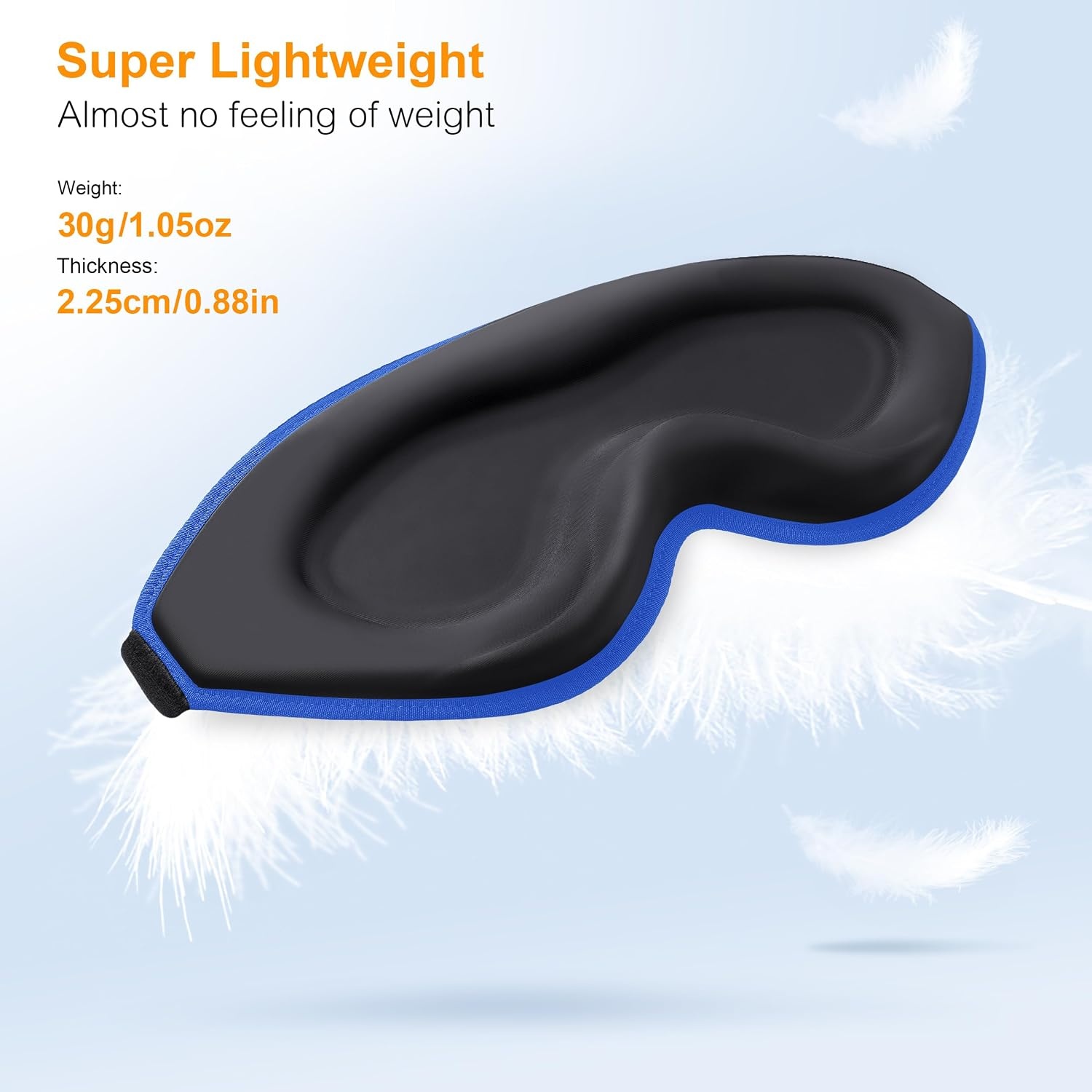 image:imageGritin 3D Schlafmaske fr Seitenschlfer Upgrade Augenmaske Herren amp FrauenMarineblau