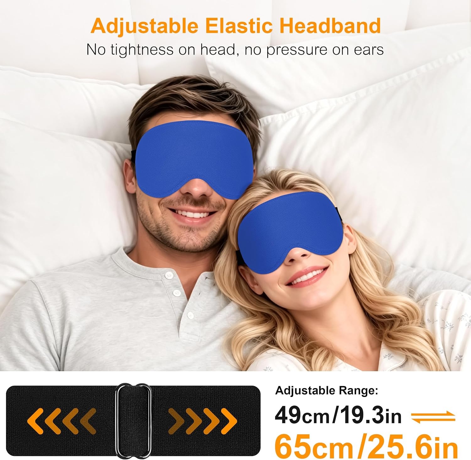 image:imageGritin 3D Schlafmaske fr Seitenschlfer Upgrade Augenmaske Herren amp FrauenMarineblau