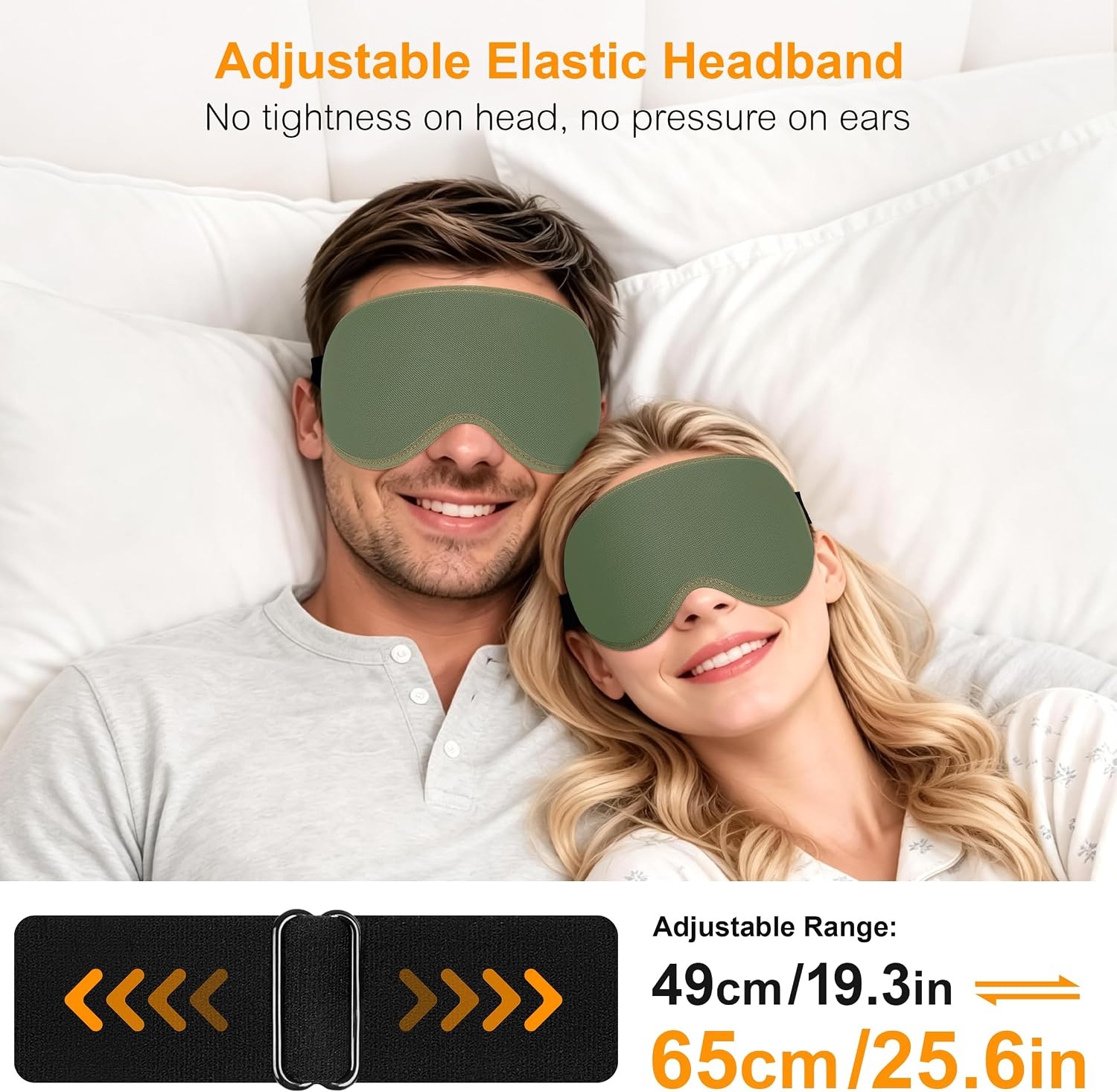 image:imageGritin 3D Schlafmaske fr Seitenschlfer Upgrade Augenmaske Herren amp FrauenOlivgrn