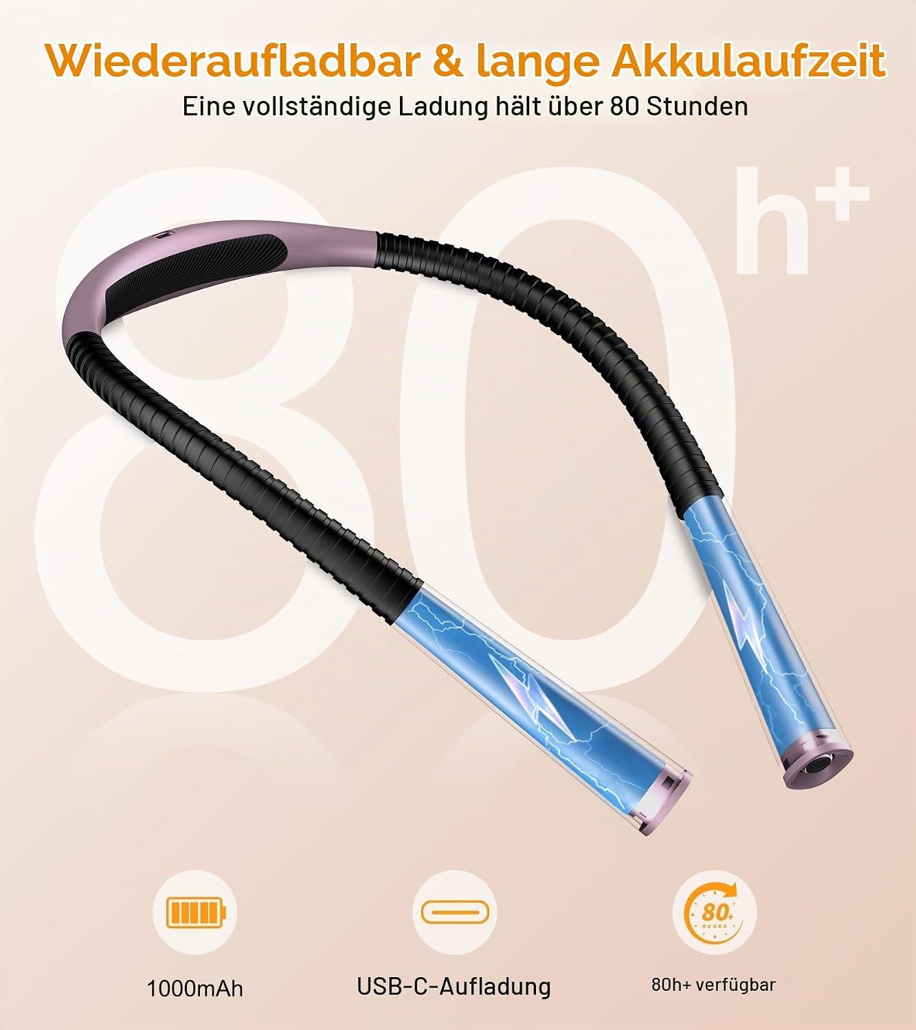image:imageGritin Leselampe Hals Buchlampe 4 Farben amp 5 Helligkeit Stufenlos DimmbarNachtviolett