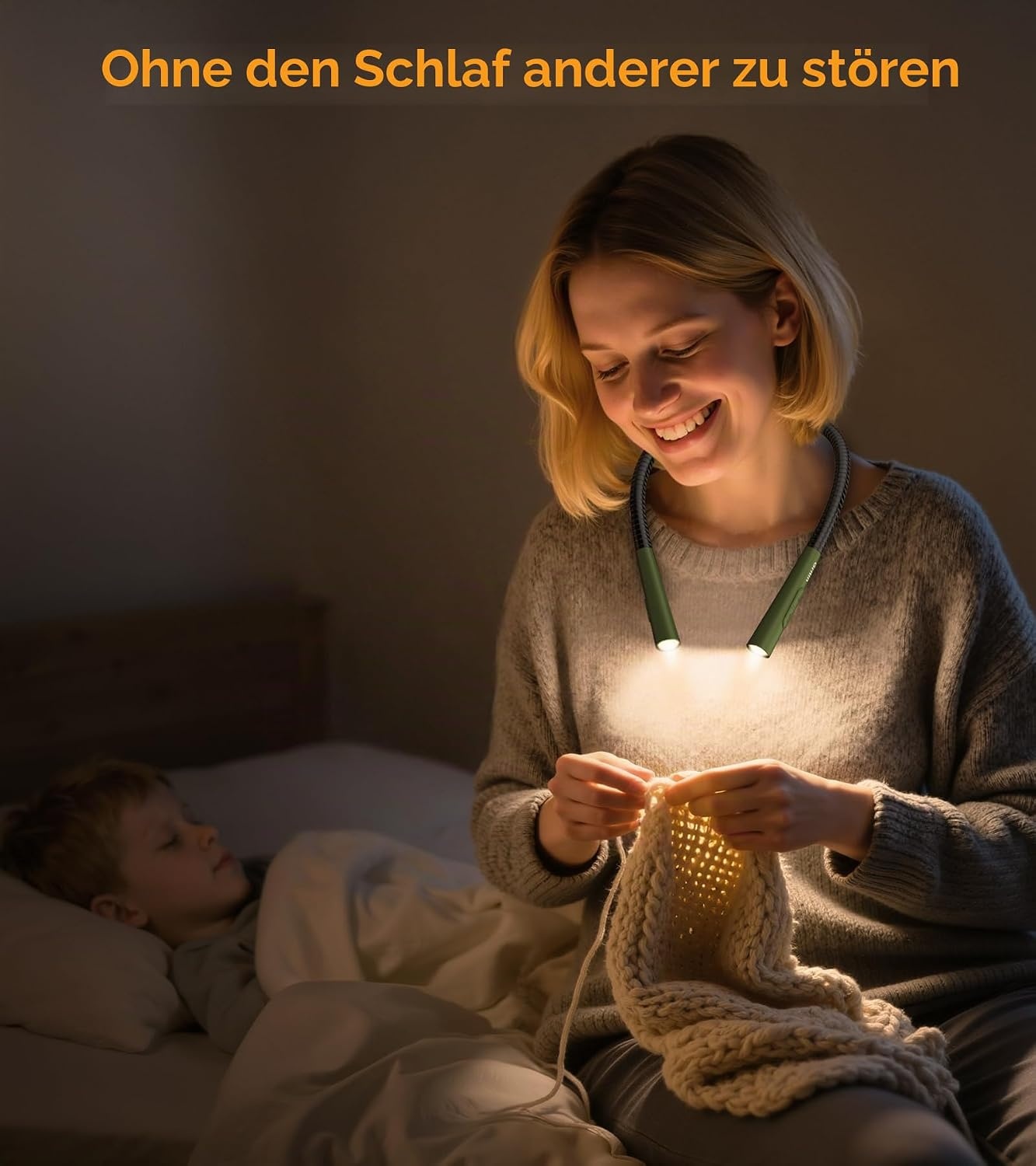 image:imageGritin Leselampe Hals Buchlampe 4 Farben amp 5 Helligkeit Stufenlos DimmbarTiefgrn