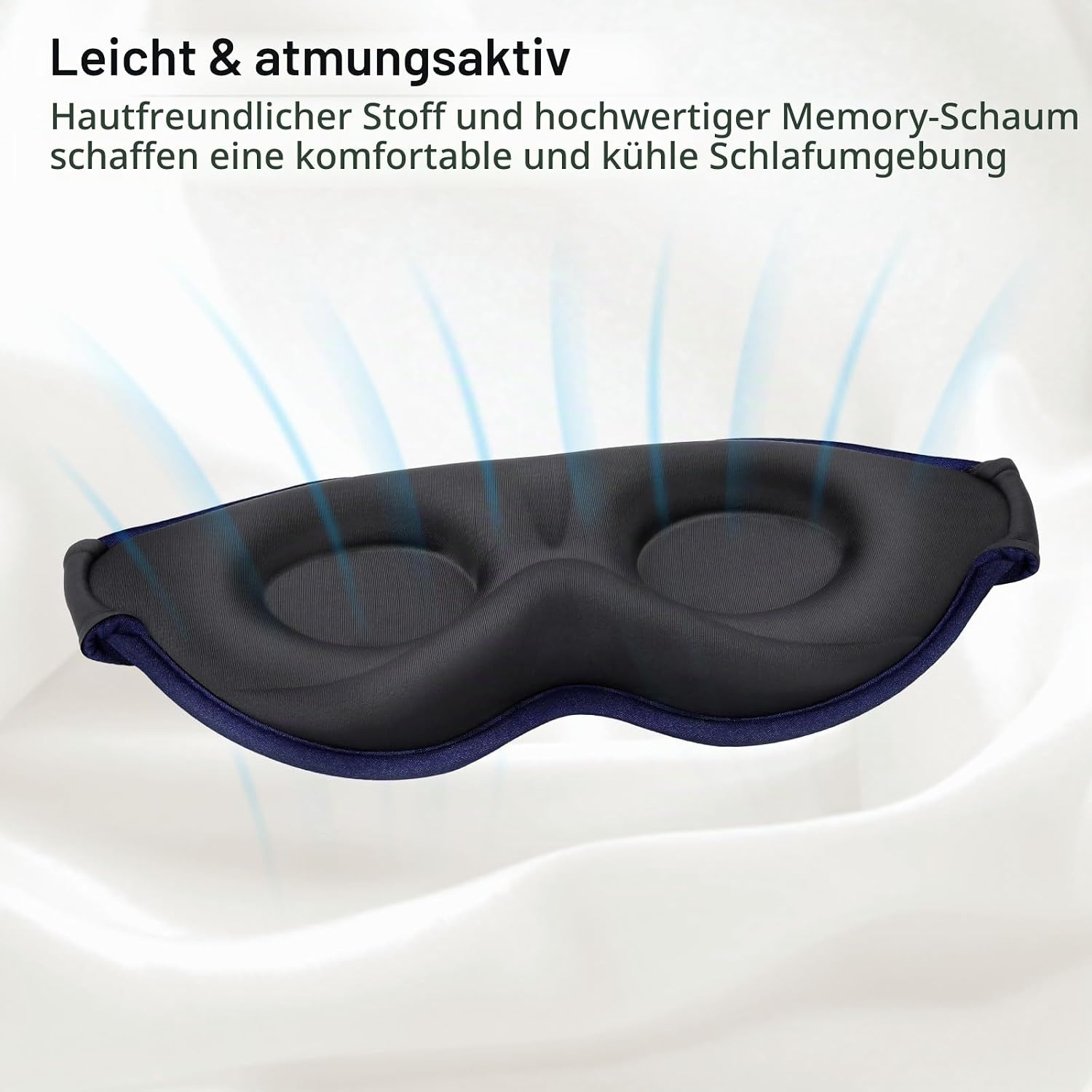 image:imageGritin Schlafmaske fr Seitenschlfer 3D Schlafbrille BequemTibetblau
