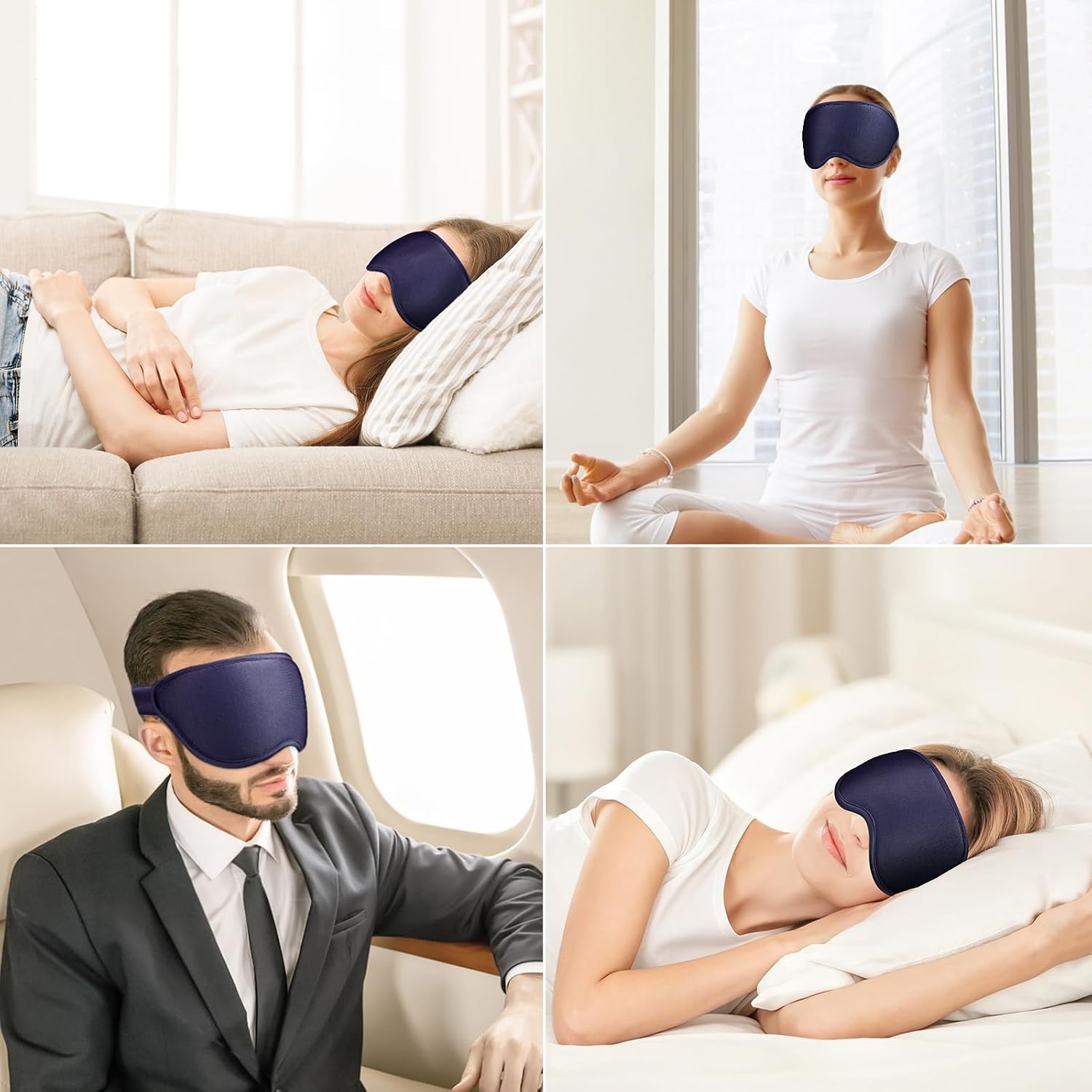 image:imageGritin Schlafmaske fr Seitenschlfer 3D Schlafbrille BequemTibetblau