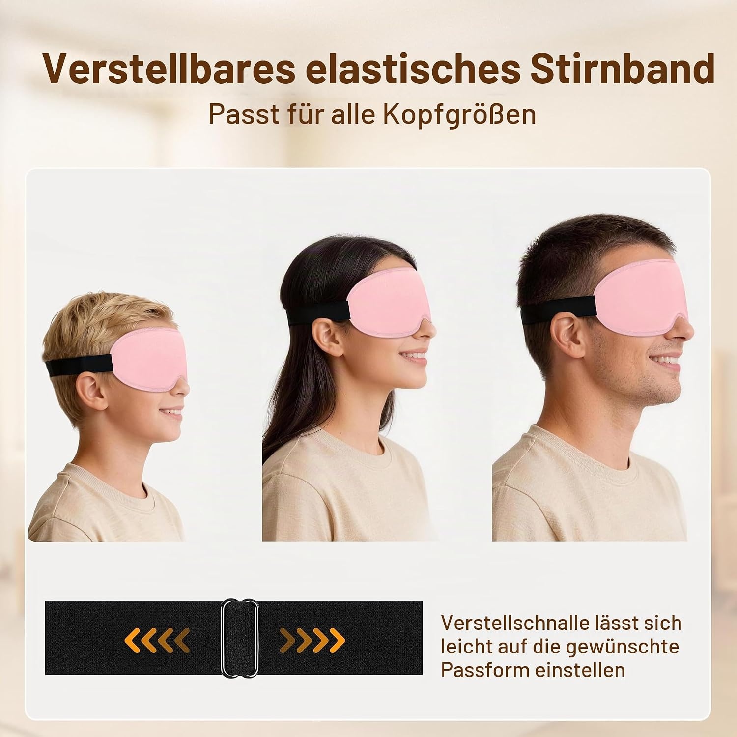 image:imageGritin Schlafmaske fr Seitenschlfer Damen amp Herren 3D Bequem SchlafbrilleRosa
