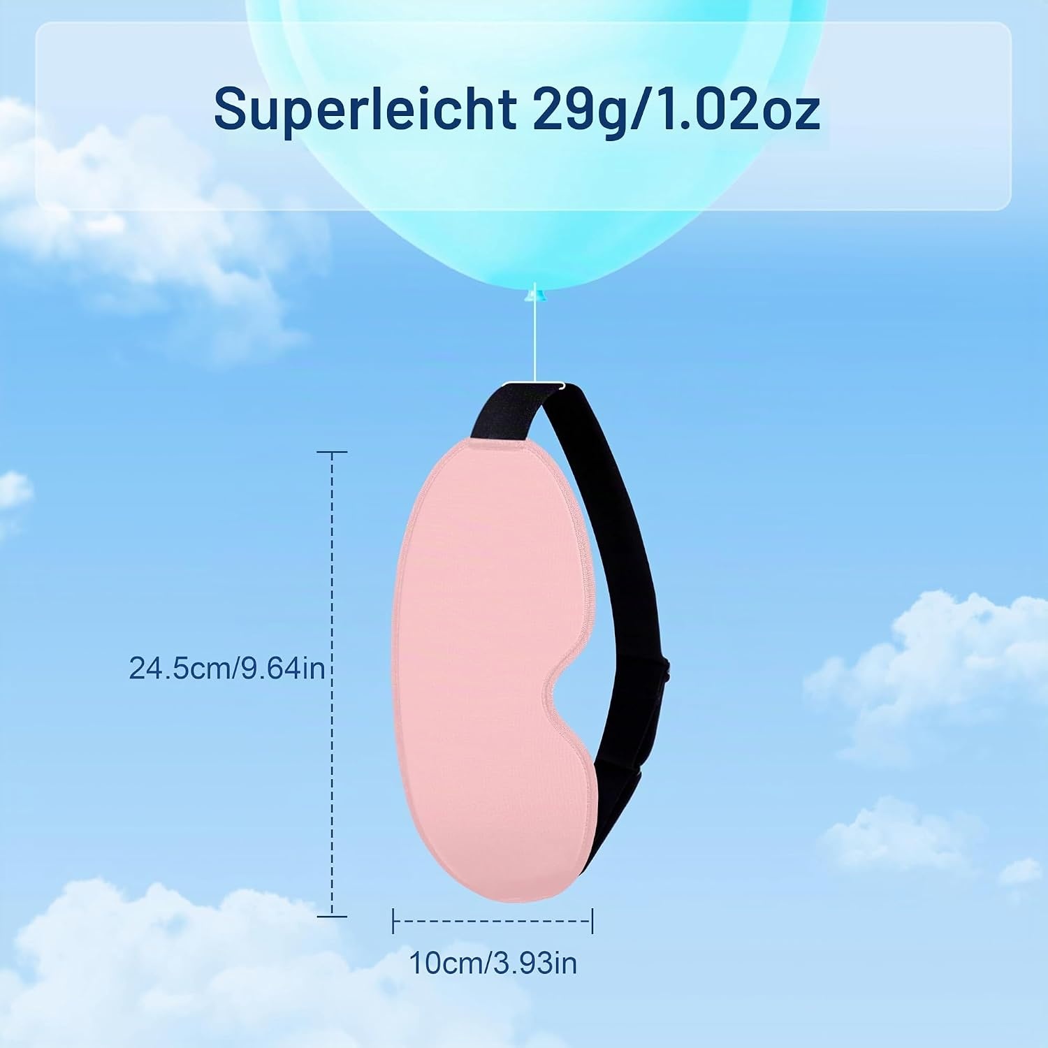 image:imageGritin Schlafmaske fr Seitenschlfer Damen amp Herren 3D Bequem SchlafbrilleRosa