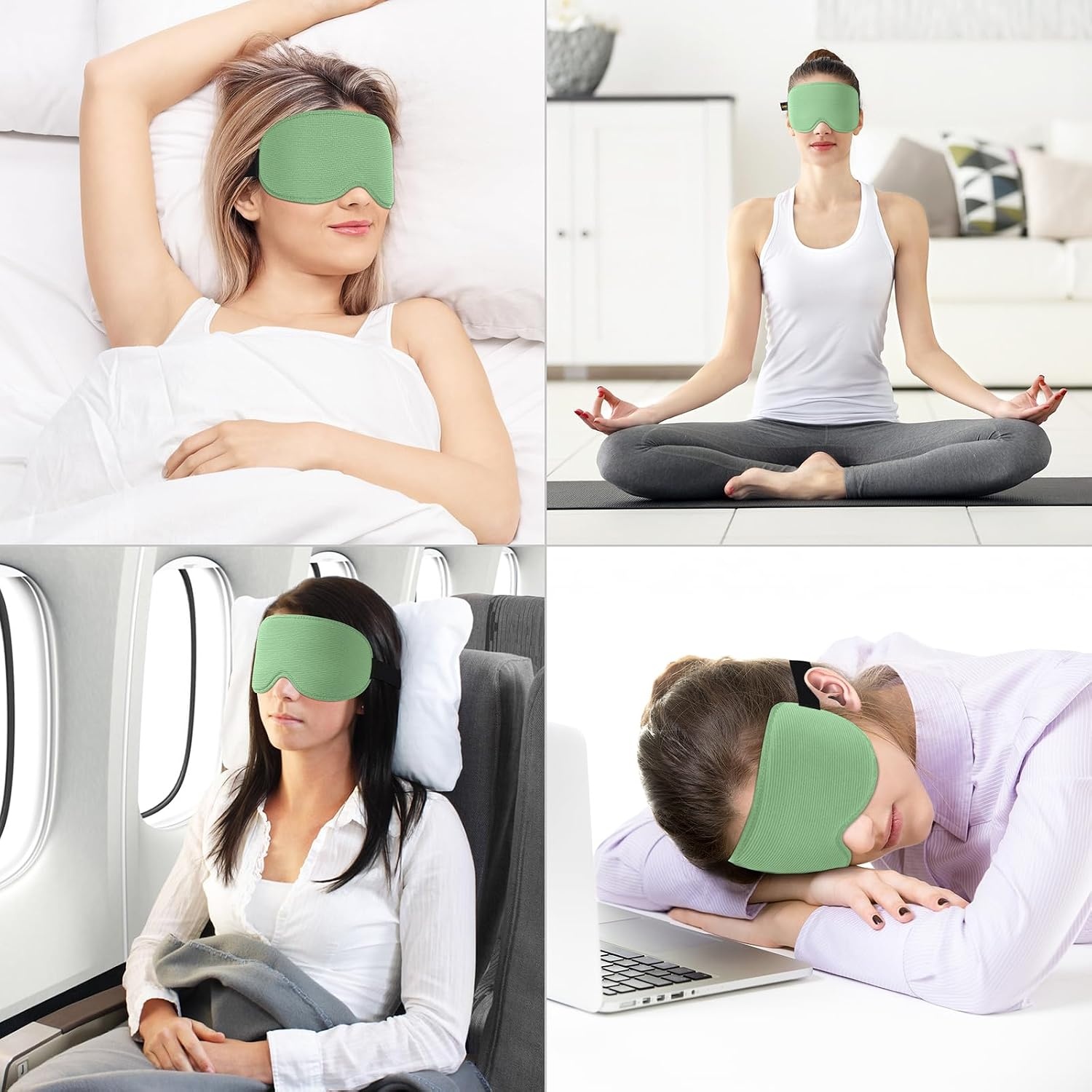 image:imageGritin Schlafmaske fr Seitenschlfer Upgrade 3D Augenhhlen SchlafbrilleCyan