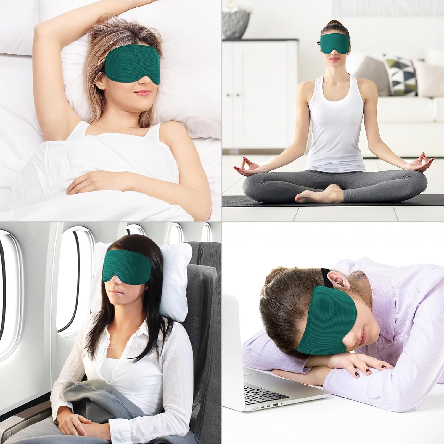 image:imageGritin Schlafmaske fr Seitenschlfer Upgrade 3D Augenhhlen SchlafbrilleDunkelcyan