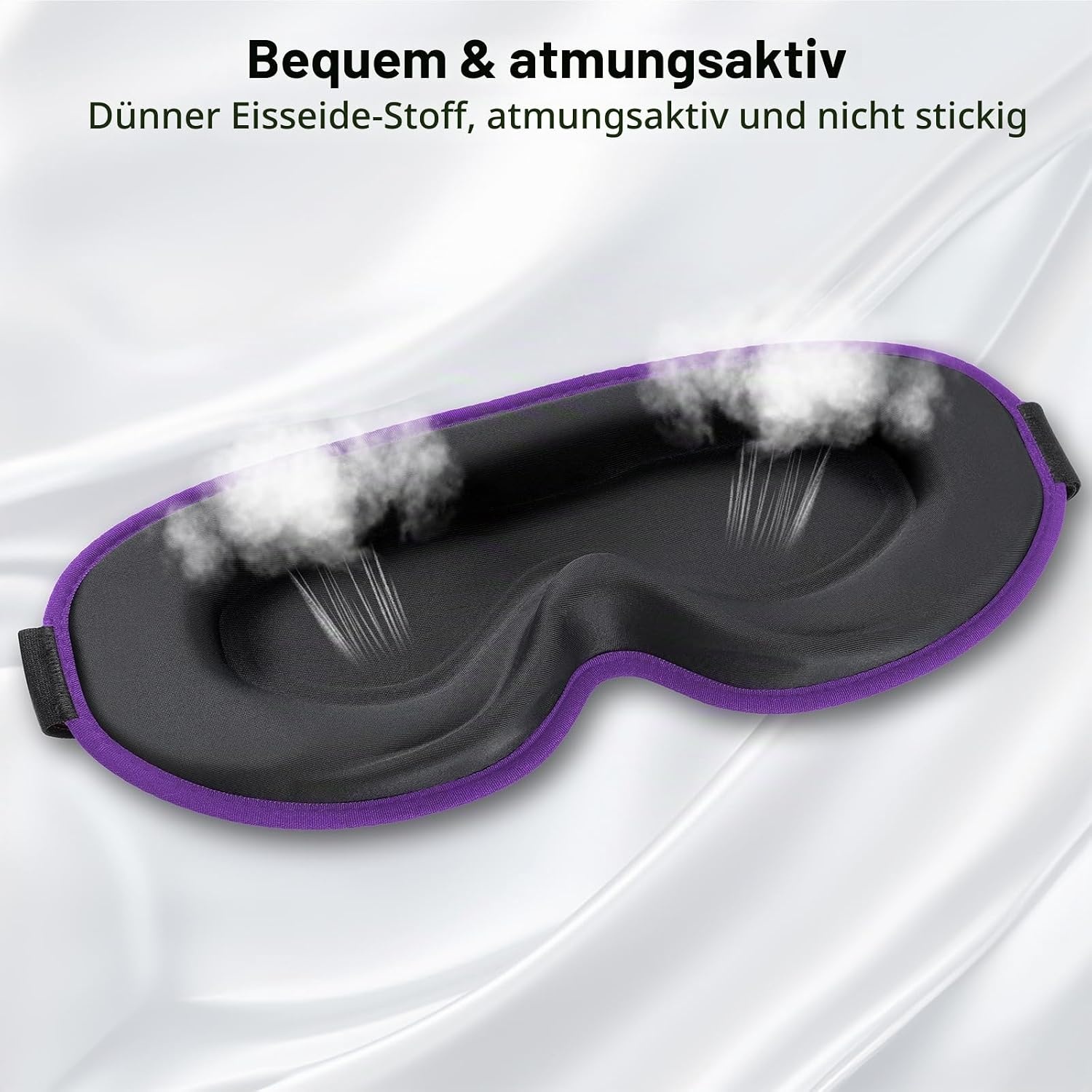 image:imageGritin Schlafmaske fr Seitenschlfer Upgrade 3D Augenhhlen SchlafbrilleDunkelviolett