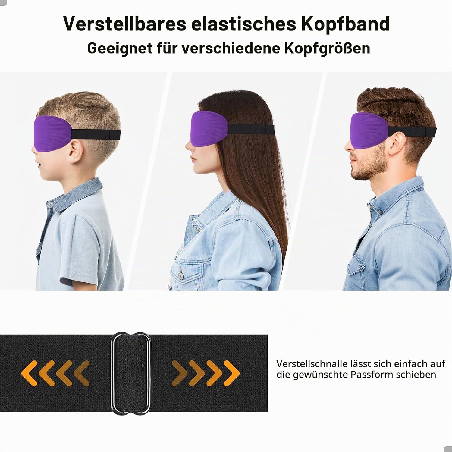 image:imageGritin Schlafmaske fr Seitenschlfer Upgrade 3D Augenhhlen SchlafbrilleDunkelviolett