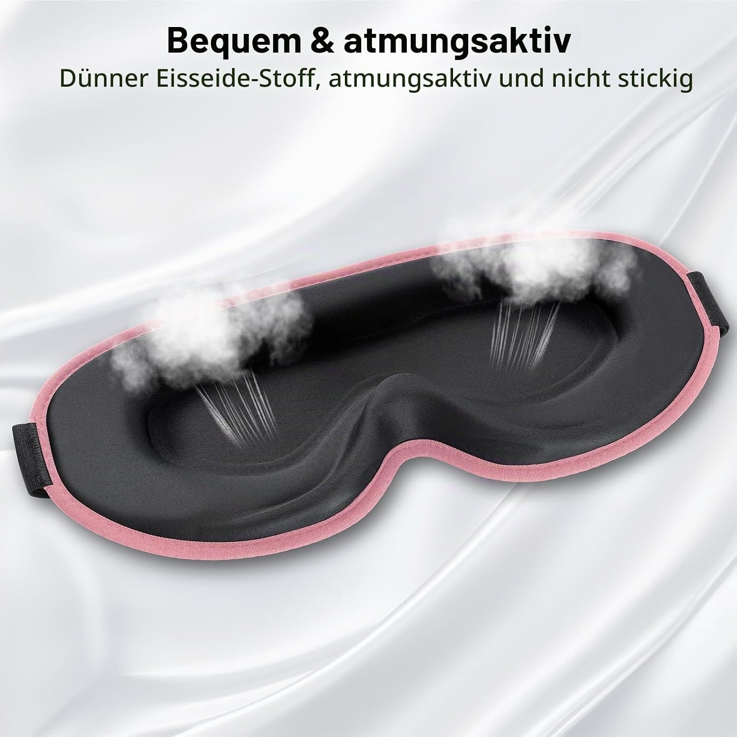 image:imageGritin Schlafmaske fr Seitenschlfer Upgrade 3D Augenhhlen SchlafbrilleRosa