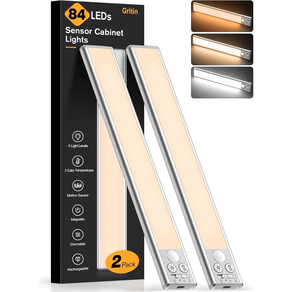 image:imageGritin 375cm Unterbauleuchte Kche LED Schrankbeleuchtung SilberSilber