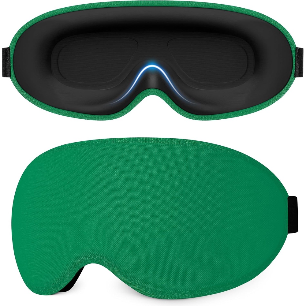 image:imageGritin 3D Schlafmaske fr Seitenschlfer Atmungsaktive amp LichtblockierendGrn