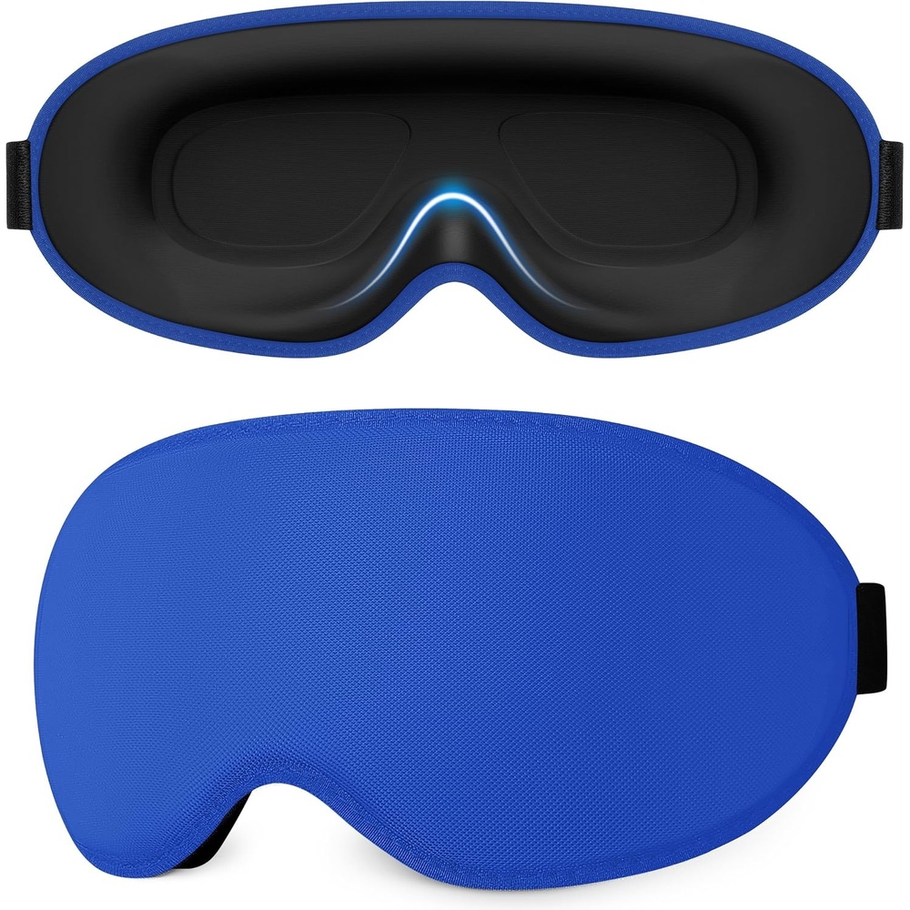 image:imageGritin 3D Schlafmaske fr Seitenschlfer Atmungsaktive amp LichtblockierendMarineblau