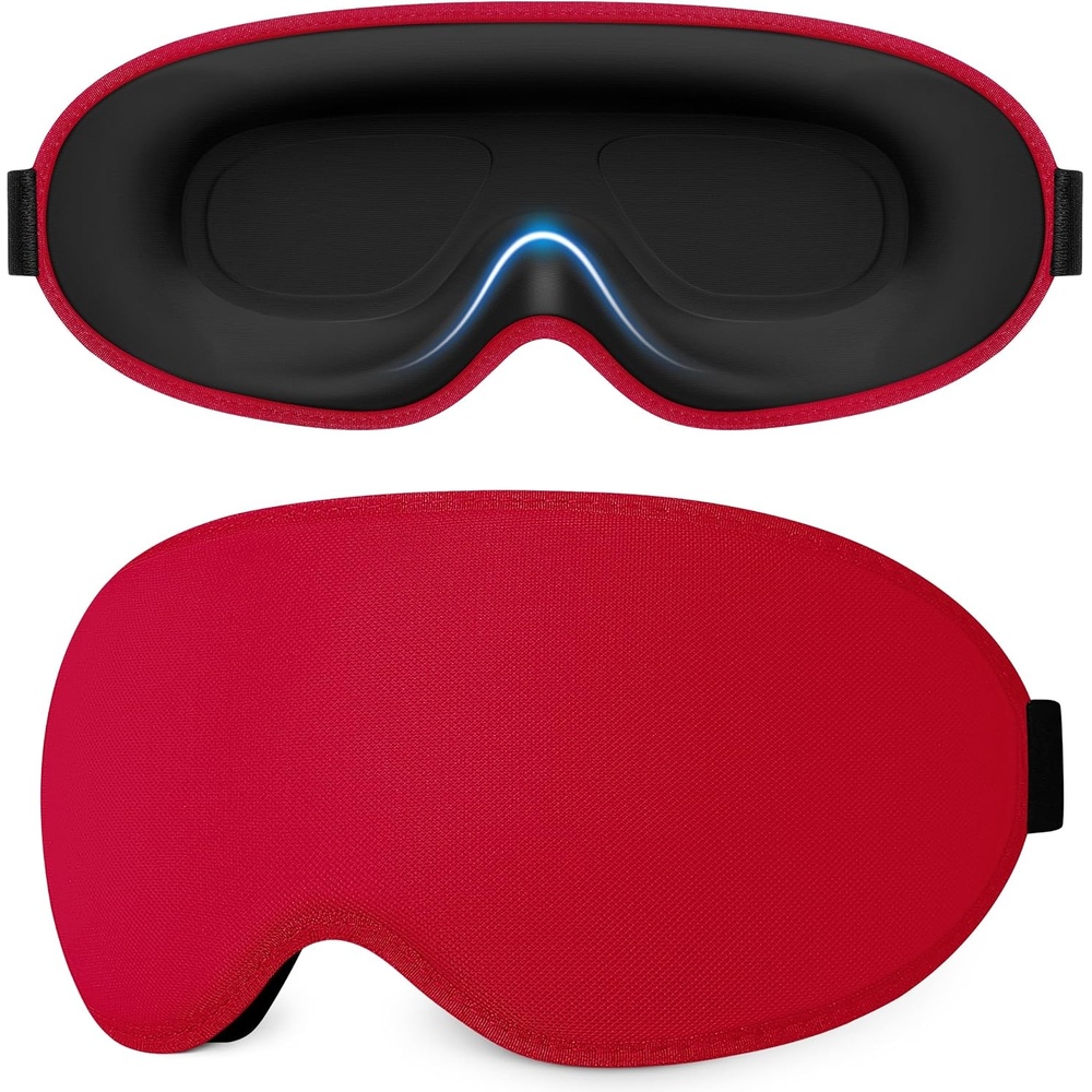 image:imageGritin 3D Schlafmaske fr Seitenschlfer Atmungsaktive amp LichtblockierendRot