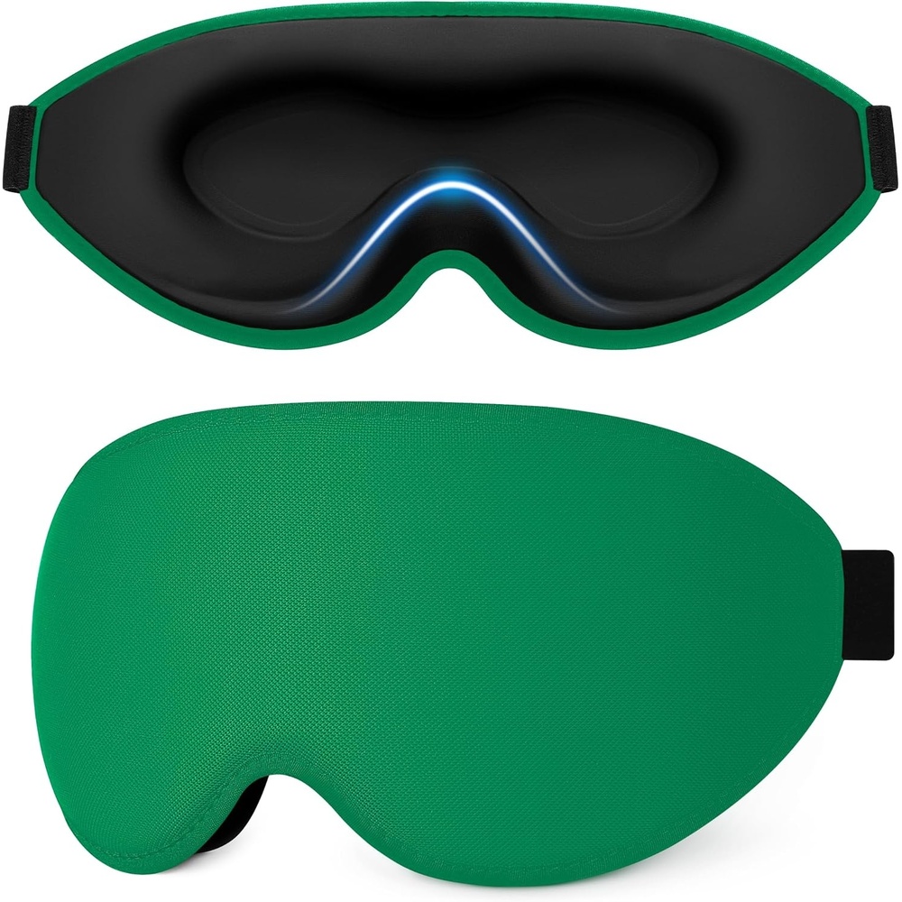 image:imageGritin 3D Schlafmaske fr Seitenschlfer Upgrade Augenmaske Herren amp FrauenGrn