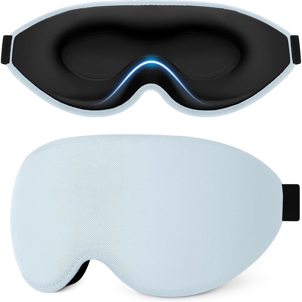 image:imageGritin 3D Schlafmaske fr Seitenschlfer Upgrade Augenmaske Herren amp FrauenHimmelblau