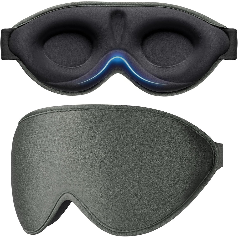 image:imageGritin Schlafmaske fr Seitenschlfer 3D Schlafbrille BequemDunkelgrau