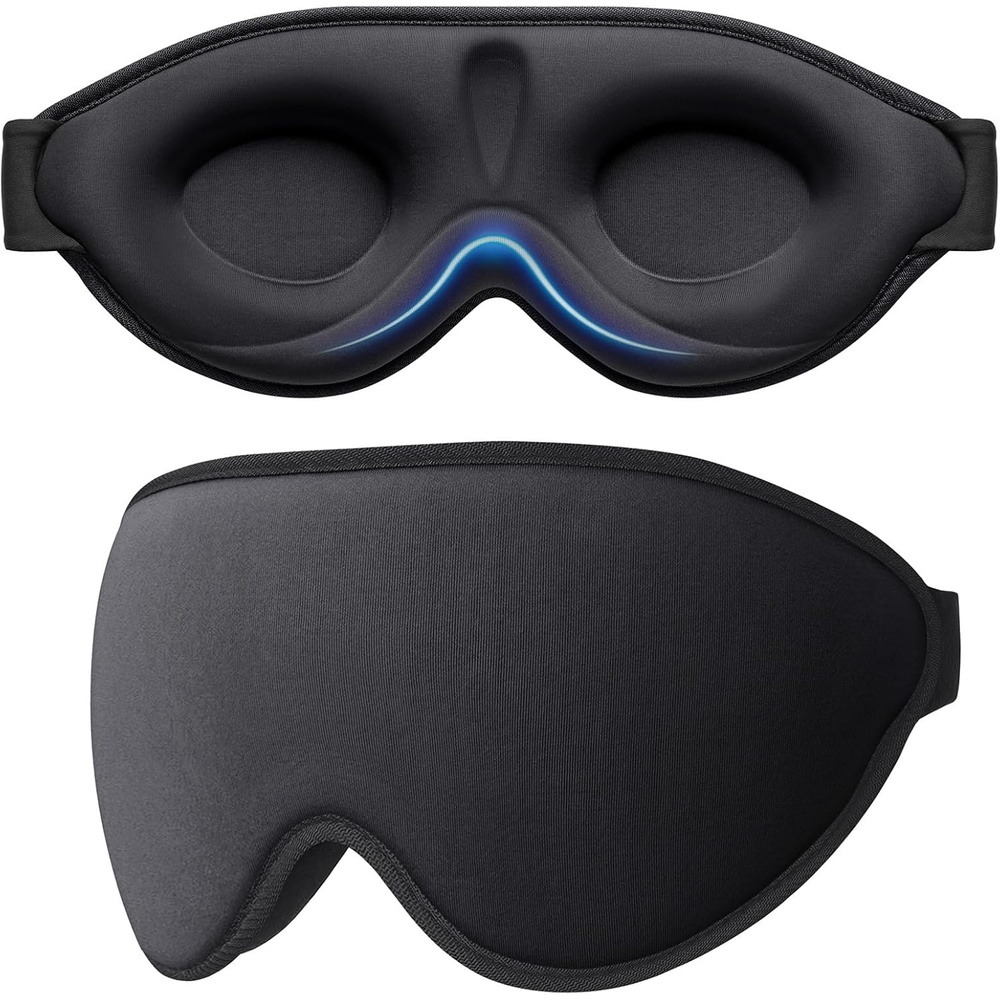 image:imageGritin Schlafmaske fr Seitenschlfer 3D Schlafbrille BequemSchwarz