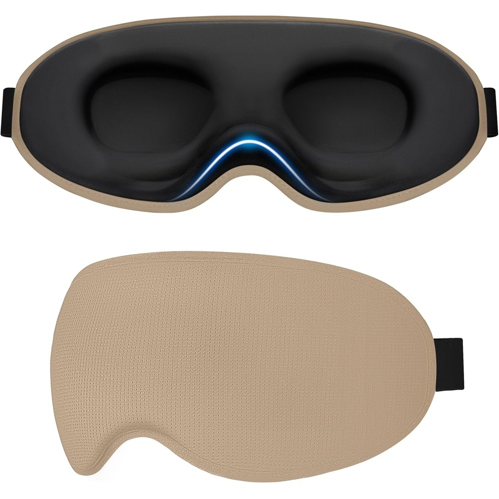 image:imageGritin Schlafmaske fr Seitenschlfer Damen amp Herren 3D Bequem SchlafbrilleBraun