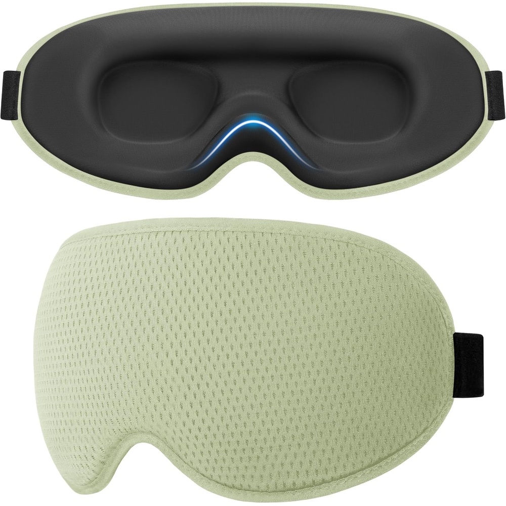 image:imageGritin Schlafmaske fr Seitenschlfer Herren amp Damen Bequem 3D SchlafbrilleHellgrn
