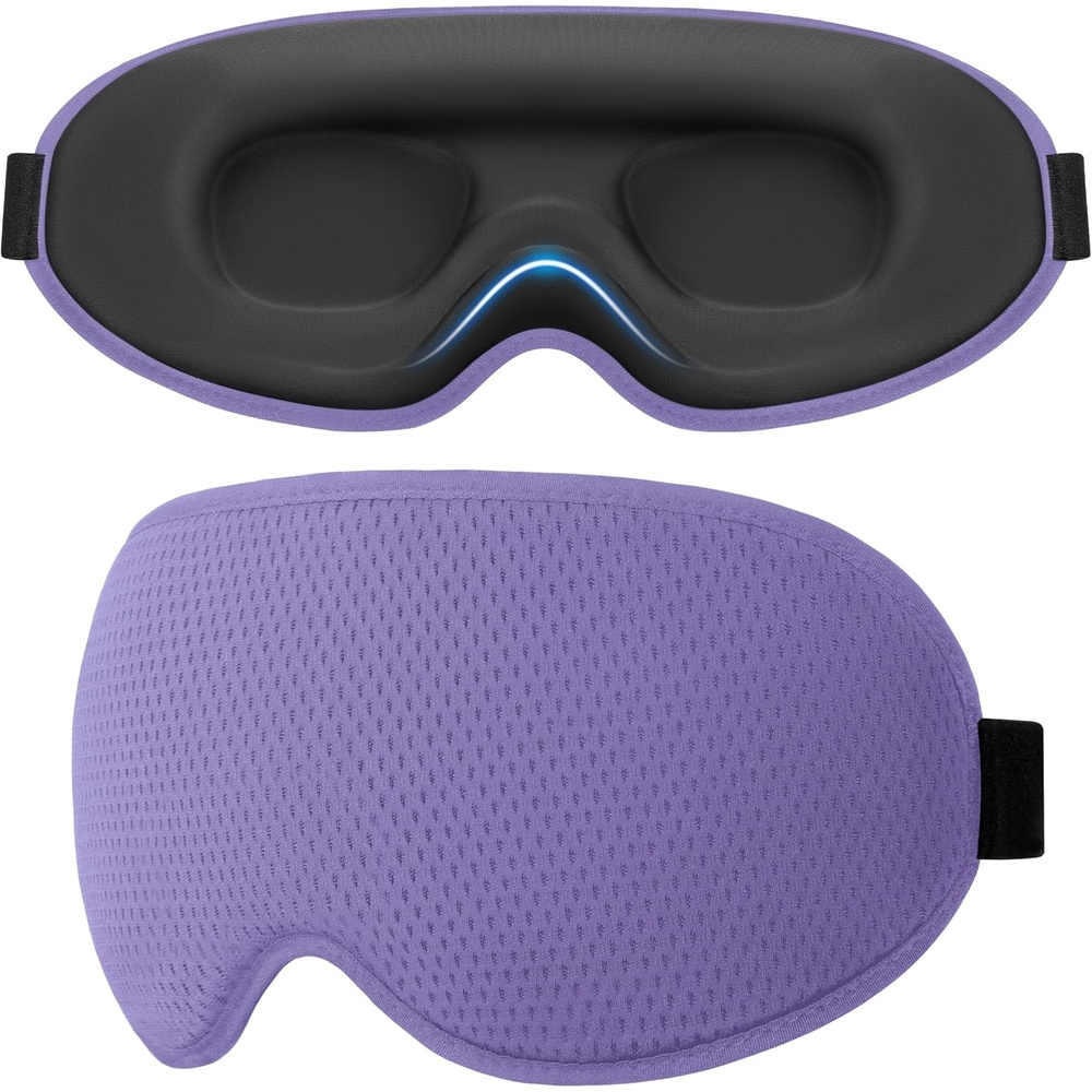 image:imageGritin Schlafmaske fr Seitenschlfer Herren amp Damen Bequem 3D SchlafbrilleMittelviolett