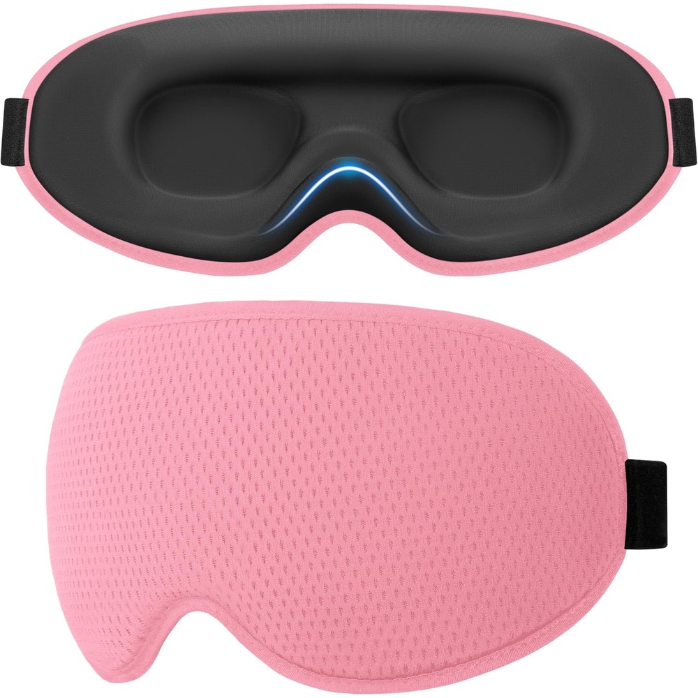 image:imageGritin Schlafmaske fr Seitenschlfer Herren amp Damen Bequem 3D SchlafbrilleRosa