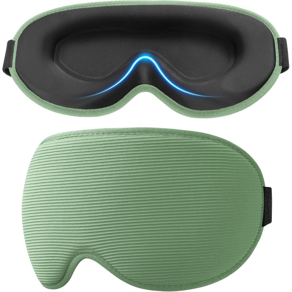 image:imageGritin Schlafmaske fr Seitenschlfer Upgrade 3D Augenhhlen SchlafbrilleCyan