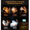 Gritin 2026 Gen 2 Leselampe Buch Klemme 32 Augenschonende Vollspektrum-LEDs(Blau)