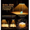 Gritin 2026 Gen 2 Leselampe Buch Klemme 32 Augenschonende Vollspektrum-LEDs(Blau)