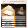 Gritin 2026 Gen 2 Leselampe Buch Klemme 32 Augenschonende Vollspektrum-LEDs(Lila)