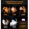 Gritin 2026 Gen 2 Leselampe Buch Klemme 32 Augenschonende Vollspektrum-LEDs(Lila)