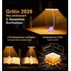 Gritin 2026 Gen 2 Leselampe Buch Klemme 32 Augenschonende Vollspektrum-LEDs(Lila)