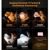 Gritin 2026 Gen 2 Leselampe Buch Klemme 32 Augenschonende Vollspektrum-LEDs(Rosa)