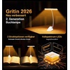 Gritin 2026 Gen 2 Leselampe Buch Klemme 32 Augenschonende Vollspektrum-LEDs(Weiß)