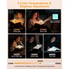 Gritin 2026 Gen 3 Leselampe Buch Klemme mit 14 Augenpflege Vollspektrum LED(Blau)