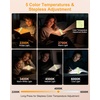 Gritin 2026 Gen 3 Leselampe Buch Klemme mit 14 Augenpflege Vollspektrum LED(Cyan)