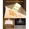 Gritin 2026 Gen 3 Leselampe Buch Klemme mit 14 Augenpflege Vollspektrum LED(Cyan)