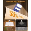 Gritin 2026 Gen 3 Leselampe Buch Klemme mit 14 Augenpflege Vollspektrum LED(Dunkelblau)