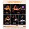 Gritin 2026 Gen 3 Leselampe Buch Klemme mit 14 Augenpflege Vollspektrum LED(Dunkellila)