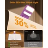 Gritin 2026 Gen 3 Leselampe Buch Klemme mit 14 Augenpflege Vollspektrum LED(Dunkellila)
