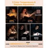 Gritin 2026 Gen 3 Leselampe Buch Klemme mit 14 Augenpflege Vollspektrum LED(Dunkelviolett)