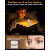 Gritin 2026 Gen 3 Leselampe Buch Klemme mit 14 Augenpflege Vollspektrum LED(Lila)