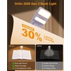 Gritin 2026 Gen 3 Leselampe Buch Klemme mit 14 Augenpflege Vollspektrum LED(Lila)