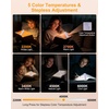 Gritin 2026 Gen 3 Leselampe Buch Klemme mit 14 Augenpflege Vollspektrum LED(Lila)