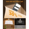 Gritin 2026 Gen 3 Leselampe Buch Klemme mit 14 Augenpflege Vollspektrum LED(Meeresblau)
