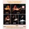 Gritin 2026 Gen 3 Leselampe Buch Klemme mit 14 Augenpflege Vollspektrum LED(Rosa)